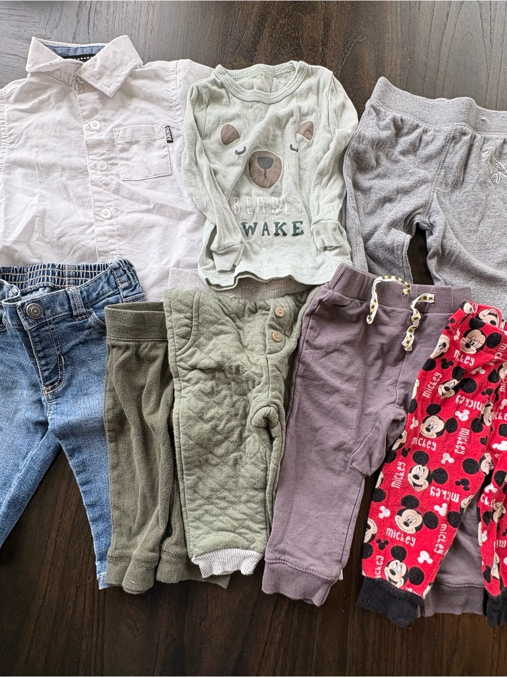 Baby Clothes Bundle 8 Pieces Mostly 12M DKNY Mickey Mouse